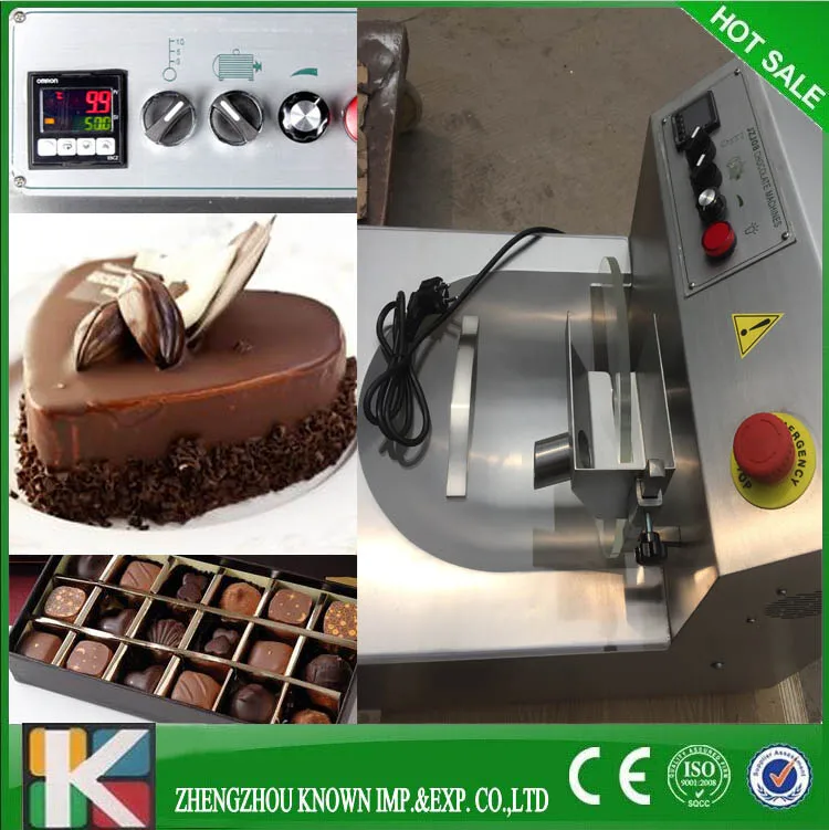 CE approved Automatic High Production Chocolate Tempering Machine For Sale 220v