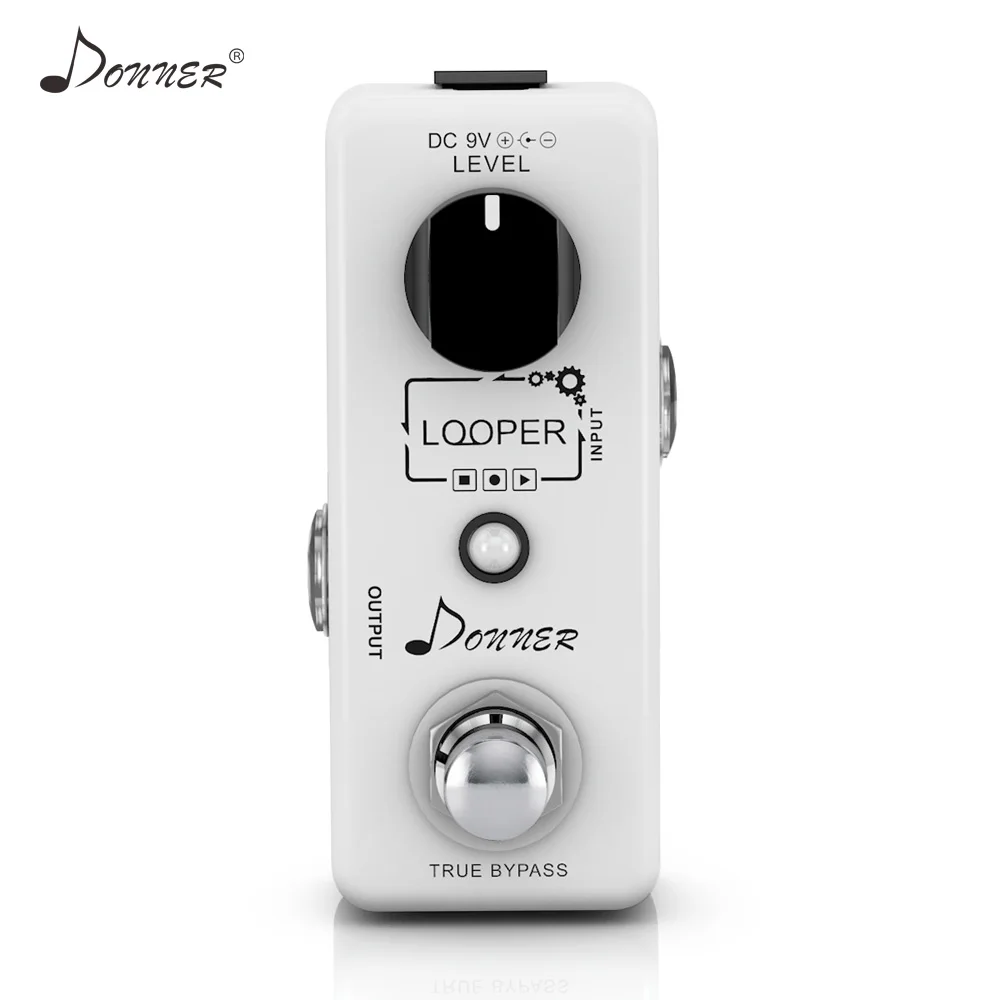 

Donner Looper Pedal Mini Loop Recording Guitar Effect Pedal 10 Minutes Looping Time True Bypass Electric Guitar Part Accessories