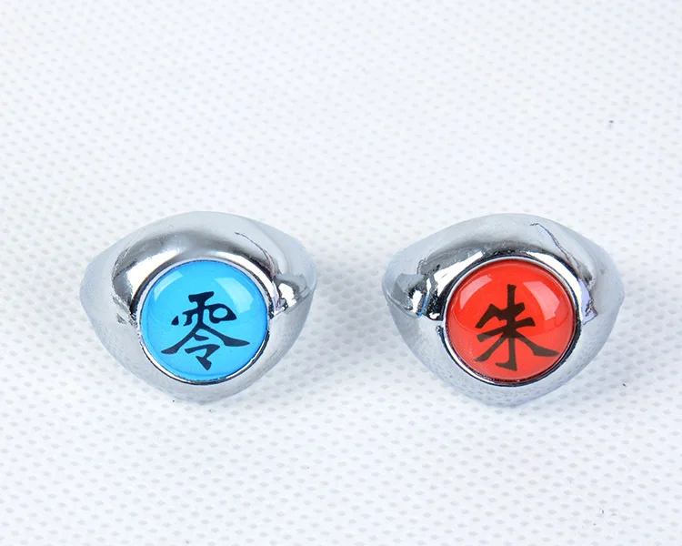 Anillo Miembro Akatsuki Cosplay Anime Naruto 10piezas+cuello