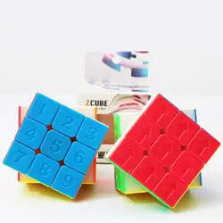 Вогнутый номер витой магический куб 3x3x3 Cubo Magico speed Cube Puzzle Обучающие и обучающие игрушки-головоломки для детей