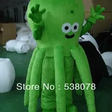 EMS свободный взрослый размер зеленый костюм осьминога костюм морских животных костюм осьминога te наряд костюм кунг-фу панды SW133