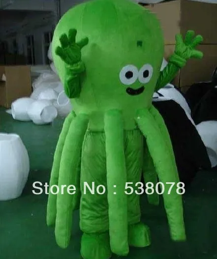 Aliexpress.com : Buy EMS FREE Adult Size Green Octopus Mascot ...