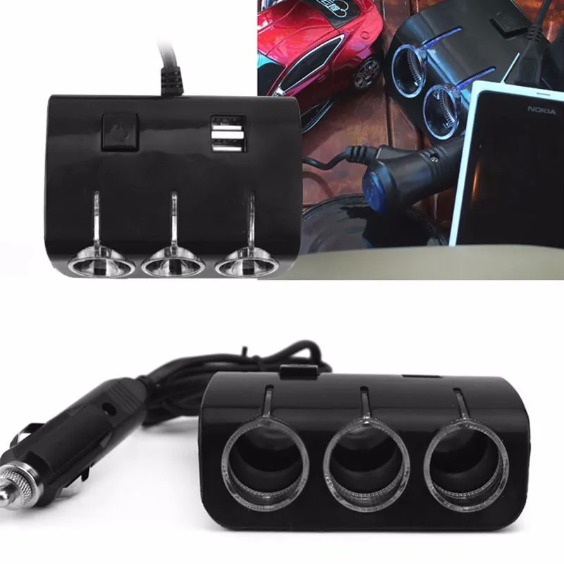3-Ways-120W-Universal-Car-Cigarette-Lighter-Sockets-Splitter-Power-Adapter-Dual-USB-Charger-3-1A (4)