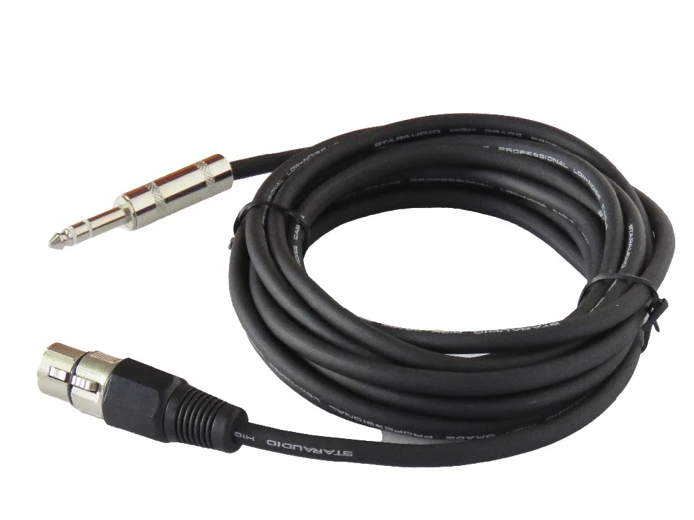 STARAUDIO 6 шт. 15 футов (4 5 м) 4 дюймовый стерео разъем для 3 Pin XLR Женский динамик микрофон