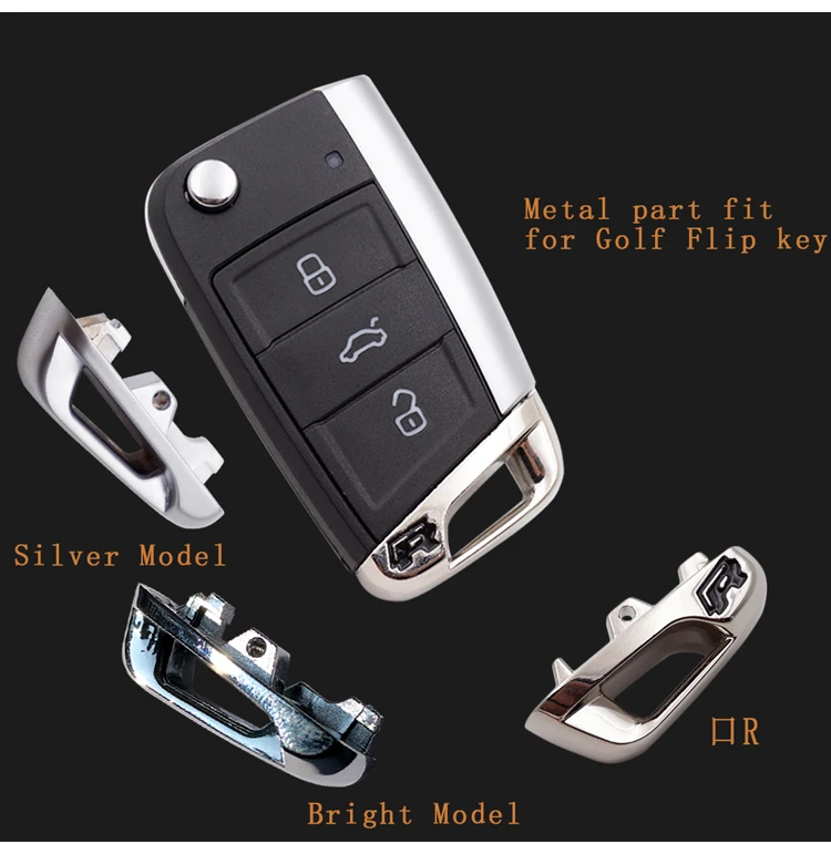 Xinyuexin складной Автомобильный ключ оболочки для vw gollf 7 MK7 для skoda octavia A7 для сиденья дистанционного ключа авто металлическая часть замена