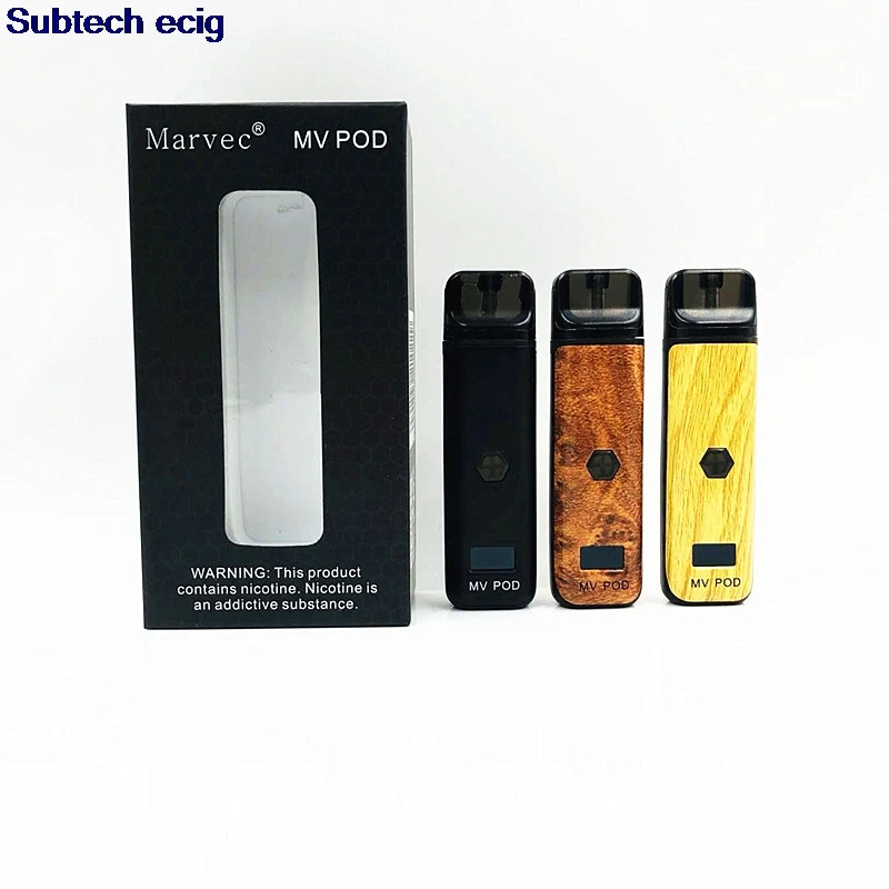 Новая продукция Marvec перезаряжаемый вейп MV POD Kit 2 мл 400 мАч электронная сигарета OLED