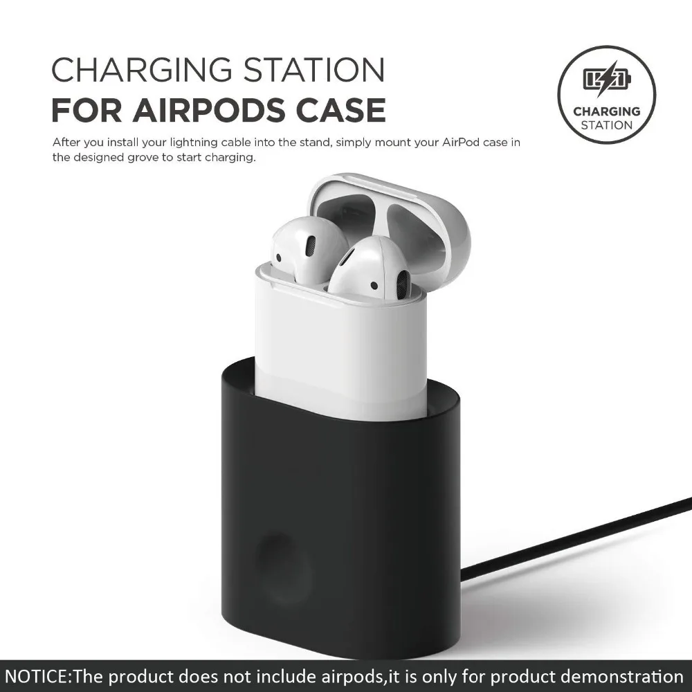 

Charging Dock Station Soft Silicone Stand Charging Station for AirPods Mini Portable Desk Charging Base Stand Holder for AirPods