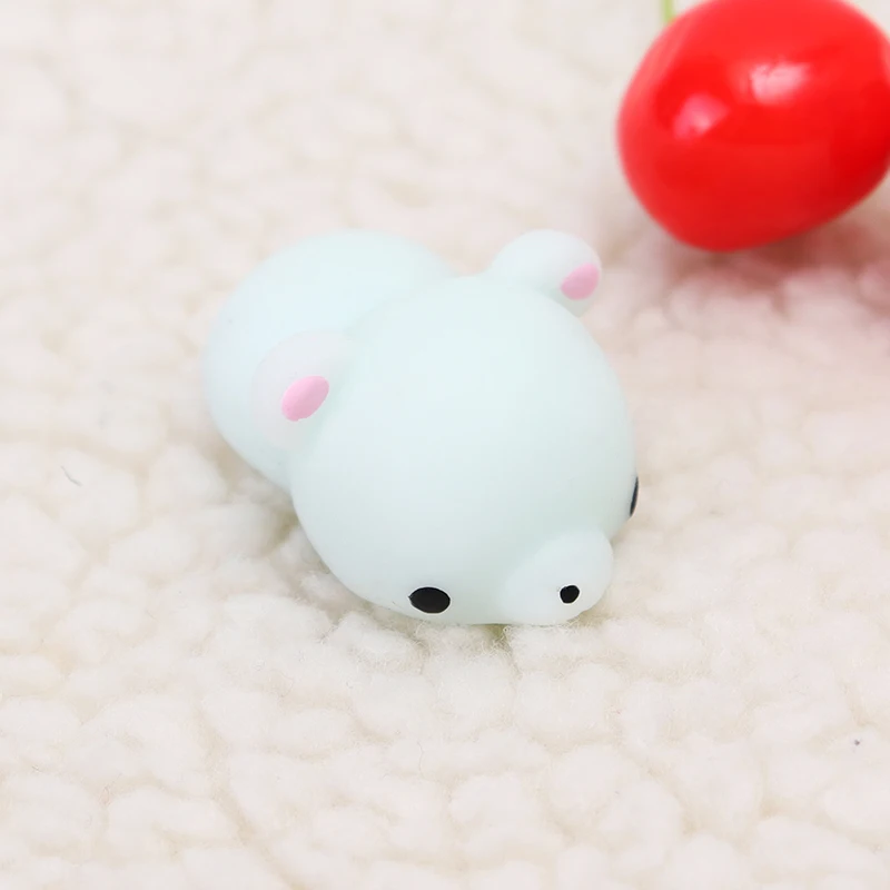 Зеленый медведь Mochi Милая целебная игрушка Kawaii коллекция снятие стресса подарок украшение маленький для детей