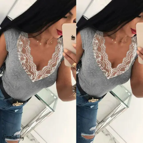 

Women Ladies Summer V Neck Short Sleeve Holiday Bodycon Casual Shirt Tops Blouse Plus Size