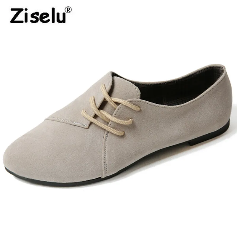 

2018 New England Style Pointed Toe Women Flats Suede Shallow Slip on Comfort Summer Lady Office Flat Fashion Student Casual Shoe
