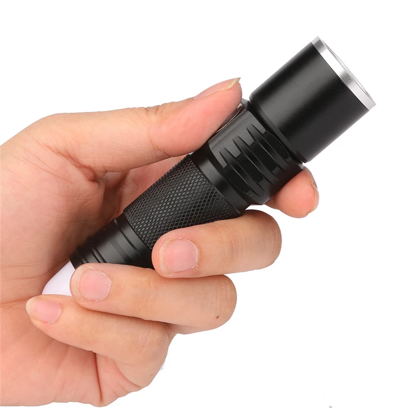 Top Freeshipping Mini Portable Flashlight LED Torch USB Rechargeable Flashlight 350LM Bicycle Light Whosesale #4MY02 3