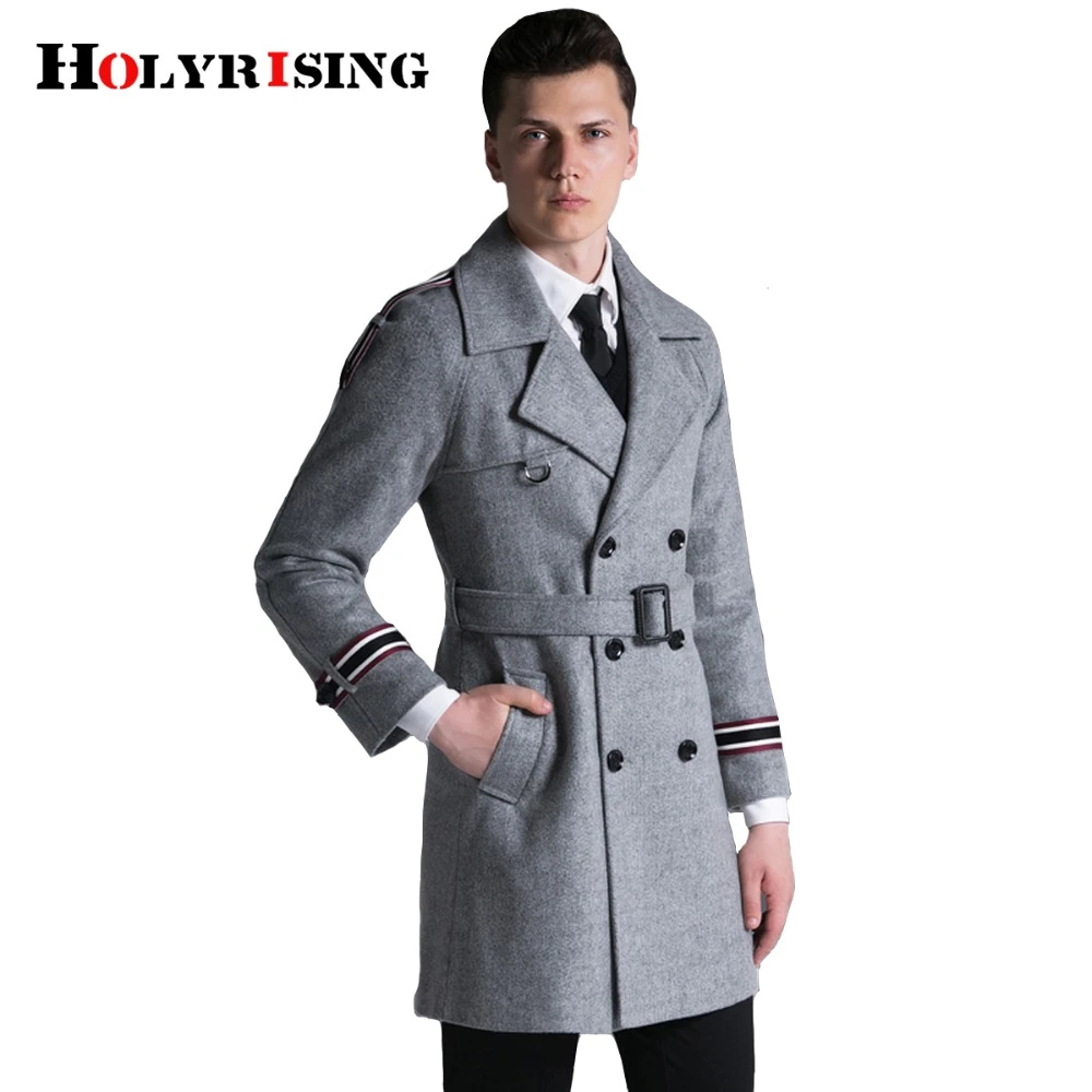 冬のジャケット男性スマートカジュアル男性ウールジャケットウールコートダブルブレストウールジャケットメンズs 6xl Holyrising Wool Jacket Men Men Wool Jacketdouble Breasted Aliexpress