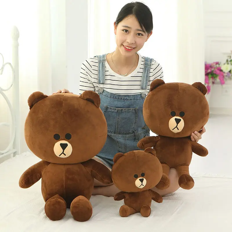

Big Size Super Cute Brown Bear Toy White Rabbit Plush Toys Stuffed Soft Plush Doll Toy Valentine's Day Gifts