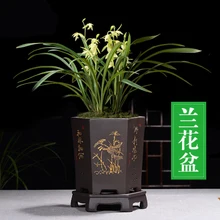 Прекрасный Фиолетовый; песок цветочный горшок в китайском стиле черные шестиугольные горшки для орхидей крытый стол цветок искусственный бонсаи керамический горшок
