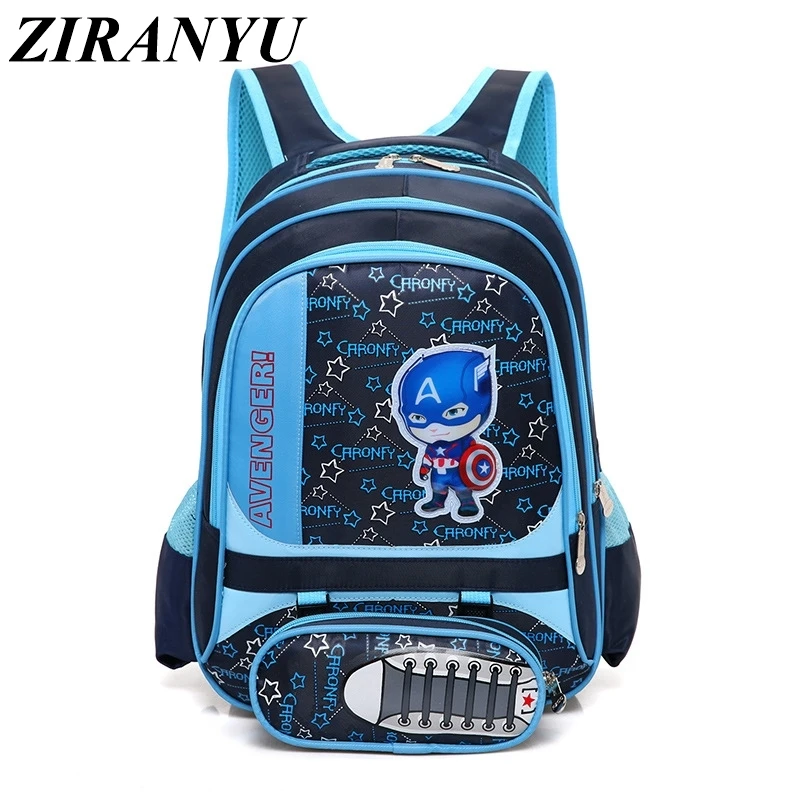 

2019 Boys Cartoon Bag Girls School Bags Children Backpack Primary Bookbag Orthopedic Princess Schoolbags Mochila Infantil