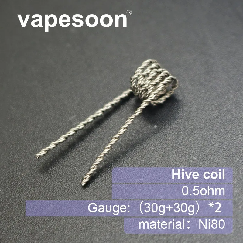 500 шт. Alien Clapton Coil 0,25 0.7ohm Hive Tiger шахматный Juggernaut нагревательный провод Vape сопротивление предварительно оборудованная катушка