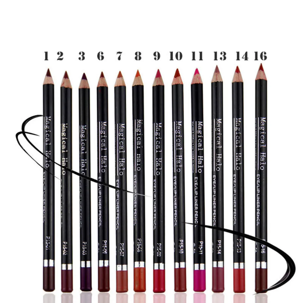 

1 pcs Multicolor l ip Liner Pencil Functional e yebrow e ye l ip Waterproof Colorful Cosmetic l ipliner Pen