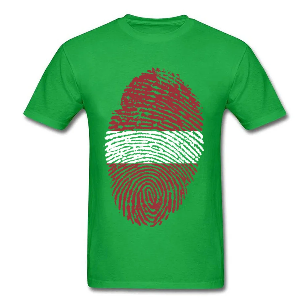 Latvia Flag Fingerprint_green
