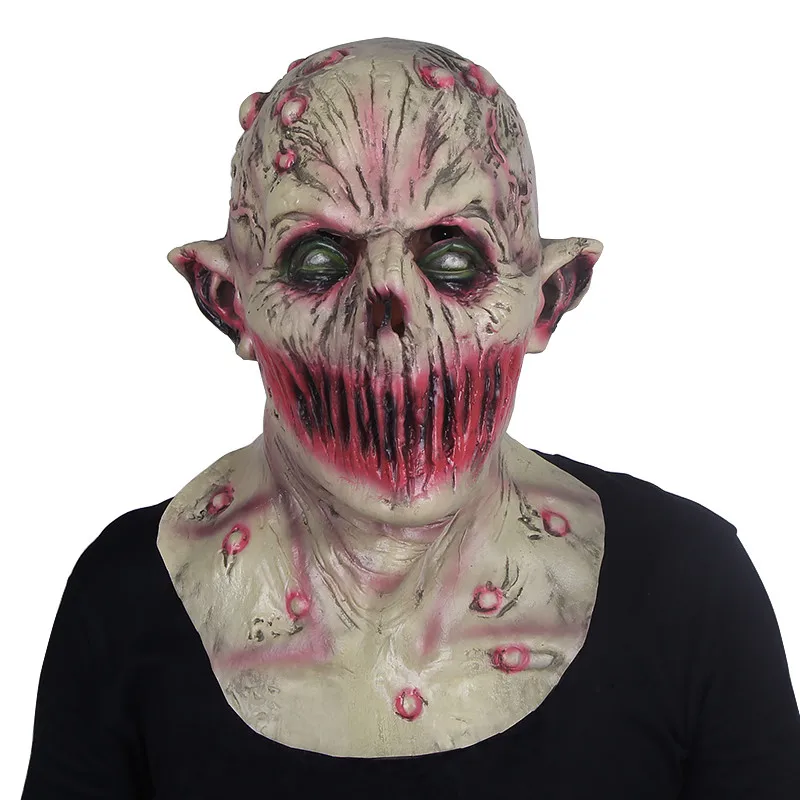 

Halloween Zombie Mask Props Scary Ghost Hedging Zombie Mask Realistic Masquerade Halloween Mask Long Hair Ghost Horror Mask