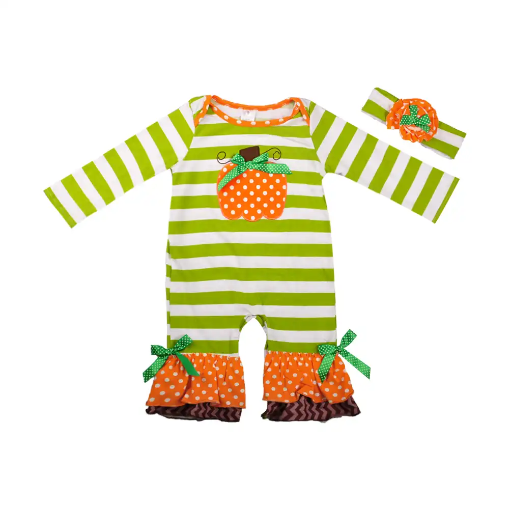 Pumpkin romper baby girl Clearance
