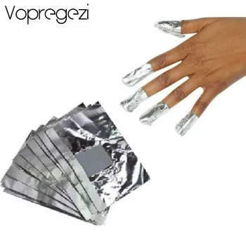 

Vopregezi 100pcs Nail Polish Remover Aluminium Foil for Removing Gel Varnish Design for Nails Cleaner Nail Removal Beauty Tools