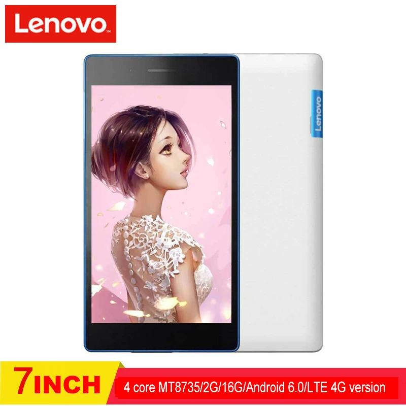 Lenovo tab3 730M LTE 4G 7 дюймов 2 Гб ПЗУ 16 ОЗУ MT8735 1024x600 3450 мАч две карты двойной режим