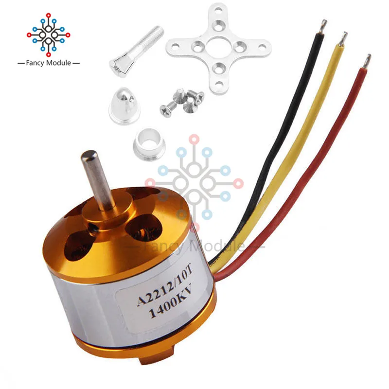 

1Pcs A2212 930KV 1400KV 2200KV 2700KV Brushless Motor for Aircraft Plane Multi-copter RC Quad Rotor Multicopter Motor