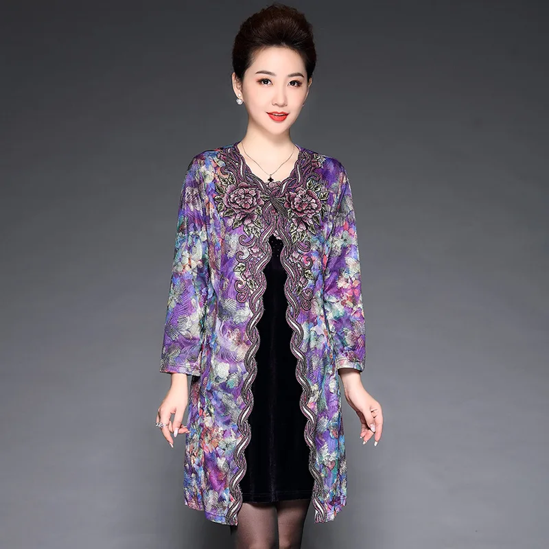 

new design hot custom made plus size long sleeve party gowns mermaid mother of the bride dresses with jacket