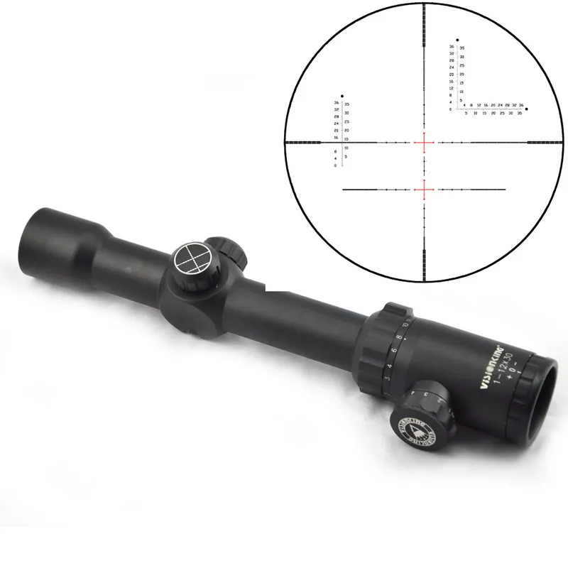 Прицел для охоты Visionking 1 12x30 30 мм трубка 0 5 MOA дальний радиус действия с подсветкой