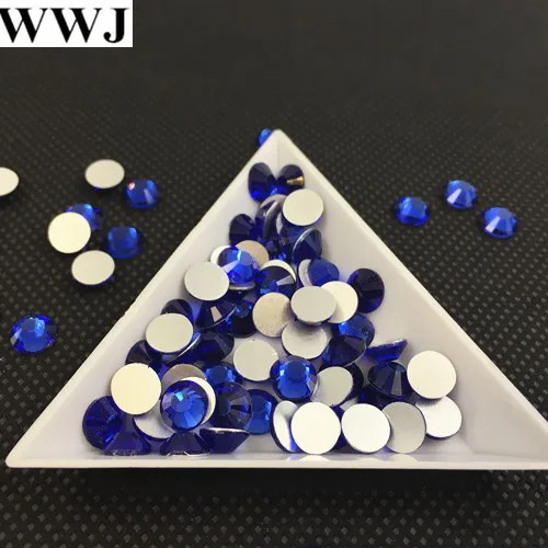 

Cobalt Color Non Hotfix 2028 Flat Back Rhinestone Silver Foiled Back SS4 SS5 SS6 SS10 SS12 SS16 SS20 S30 SS34