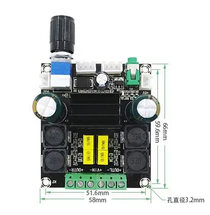 TPA3116 50 Вт+ 50 Вт Высокая мощность цифровой аудио музыкальный усилитель доска усилитель динамик усилители доска