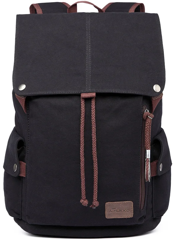 

2018 New Male Canvas Backpack High Capacity Travel Bag Laptop 15.6 inch backpack Men School Bag Rucksack