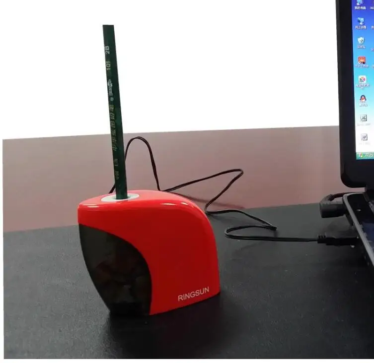 Электрическая точилка для карандашей Usb + батареи Двойной источник питания