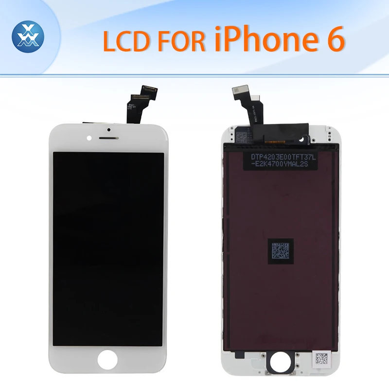AAA LCD screen for iPhone 6 display touch digitizer frame bezel complete assembly pantalla mobile phone LCD black white 4.7 inch