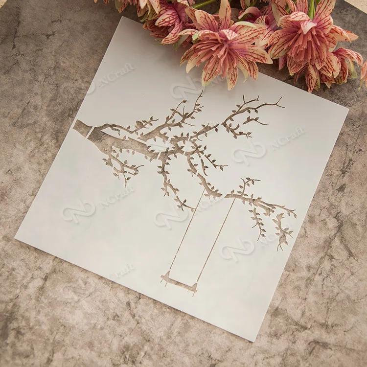 

Tree Swing pvc Layering Stencils for Diy scrapbook coloring,painting stencil,home decor diy etc. Product image