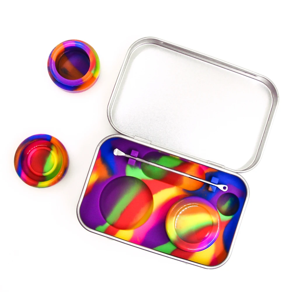 Silicone Wax metal container 10ml 4