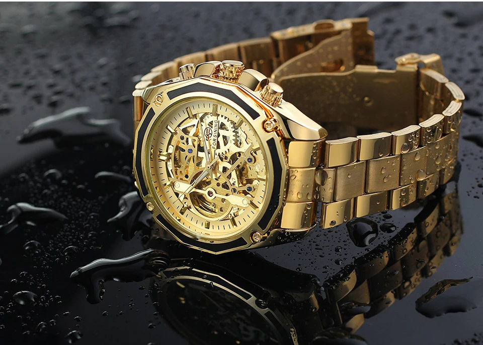 Часы для мужчин FORSINING Relogio Masculino скелет автоматический заводчик для часов для мужчин s часы лучший бренд класса люкс механические золотые наручные ч
