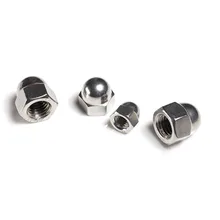 Acorn Cap Nut Hex Metric Threaded Hexagon Nuts 304 Stainless Steel M3 M4 M5 M6 M8 M10 M12 M14 M16 M18 M20 qintides m14 m16 m18 m20 m22 m24 hexagon domed cap nuts 304 stainless steel acorn nuts ball head cap nut