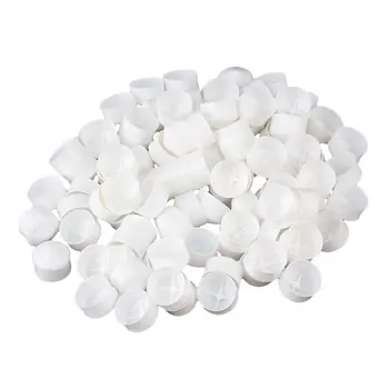 

7x22mm White Plastic USA Type Dispensing Industrial Syringe Piston for 30CC 50CC Syringe Barrel Pack of 100