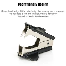 6 шт. мини-степлер для удаления Экстра Широкий из Нержавеющей Стали Челюсти офисные принадлежности YE-Hot