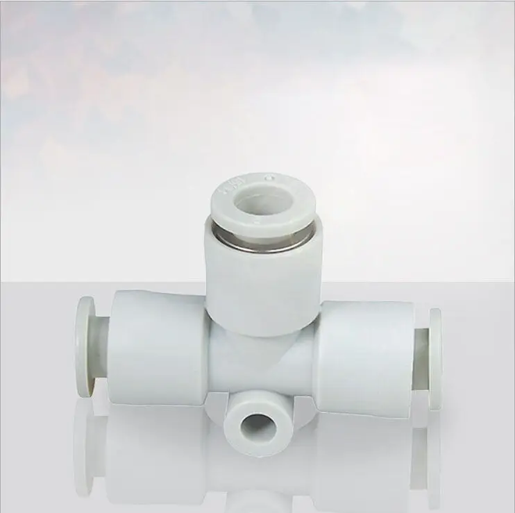 

tube size 8mm-6mm Plastic Push fit Union T Shape KQ2T Air Fittings