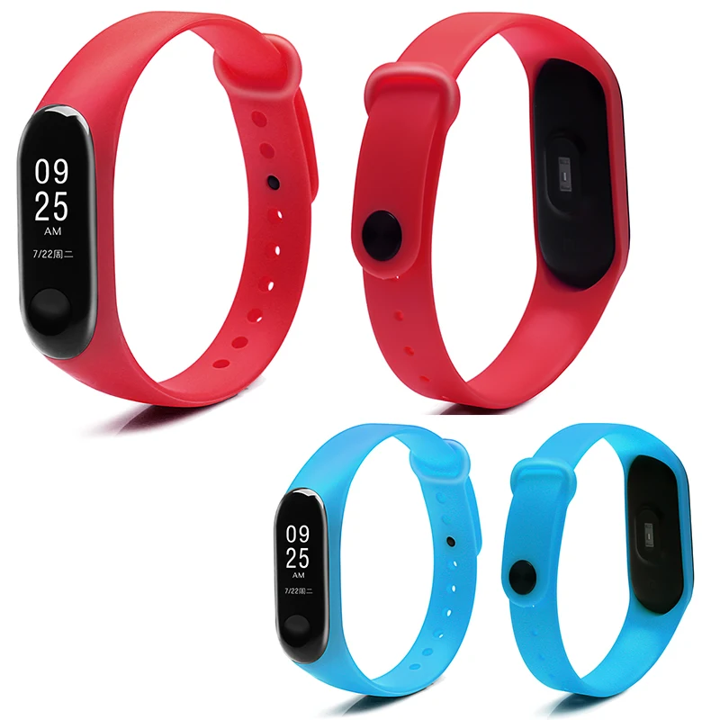 Силиконовый ремешок BOORUI для xiaomi Mi Band 3 сменный браслета mi аксессуары умного