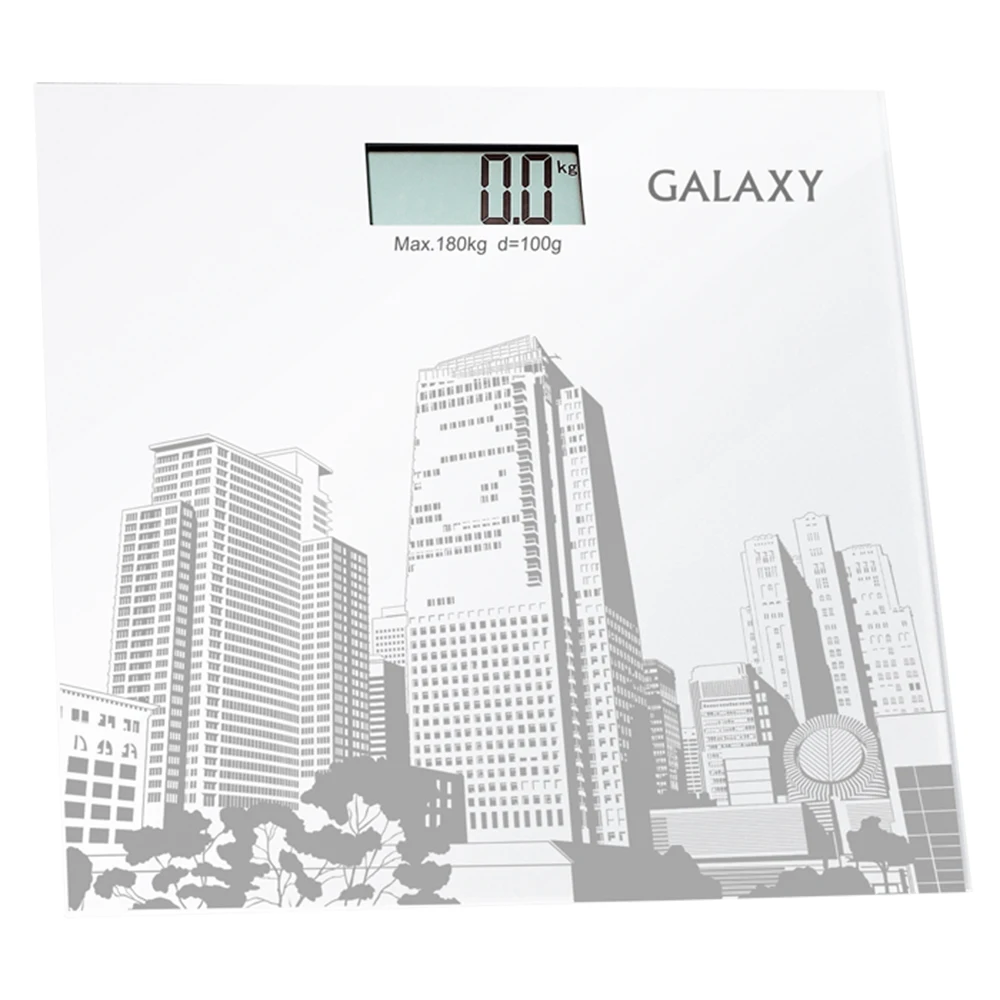 Весы напольные Galaxy GL 4803(Предел 180 кг, шаг измерения 100 г, ЖК-дисплей, стекло, автовыключение