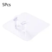 OOTDTY 5pcs Wall Storage Hook Power Plug Socket Holder Transparent Adhesive Hanger Shaving Razor Rack Home Office Bathroom OOTDTY 5pcs Wall Storage Hook Power Plug Socket Holder Transparent Adhesive Hanger Shaving Razor Rack Home Office Bathroom