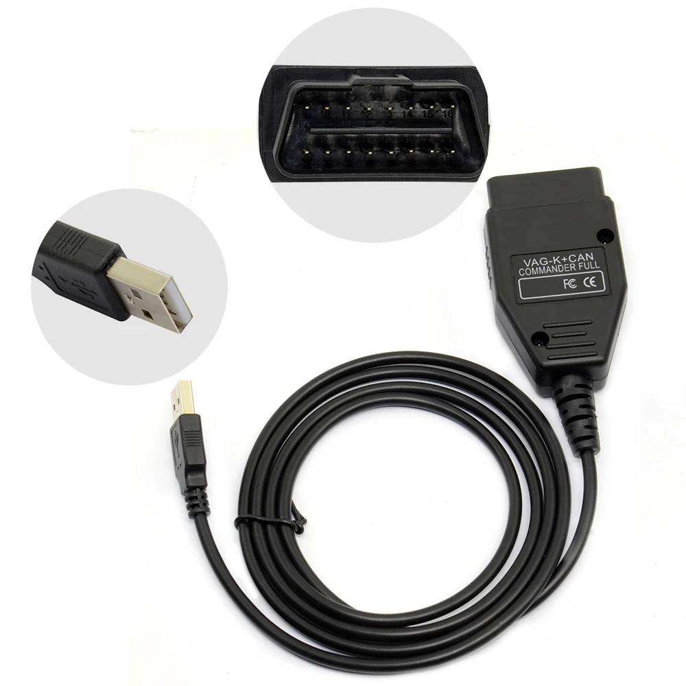 Диагностический кабель VAG K CAN COMMANDER 1 4 OBD2 оптовый Commander + Can для Seat Skoda/AD Vag V1.4|vag can - Фото №1