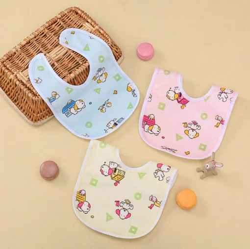 

10pcs Baby saliva towel velvet waterproof bib baby bib mouth saliva variety for baby feeding
