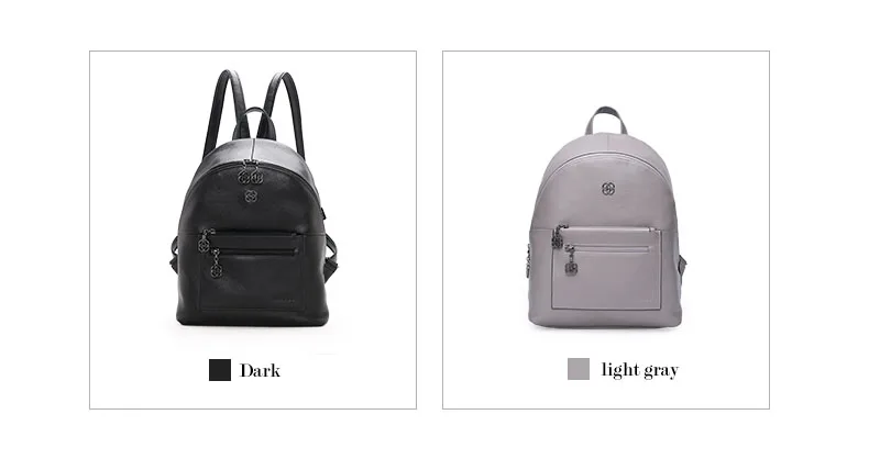 Fashion Women Backpacks Natural Top Layer Cow Leather Crossbody Bag Student Bag Teenagers Girls Travel Bags Simple Versatile Bag         H51940322- (7)