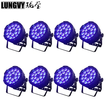 

Free Shipping 8pcs/Lot Aluminum Outdoor Waterproof LED par light 18X15W RGBWA 5IN1 Stage DJ Equipment