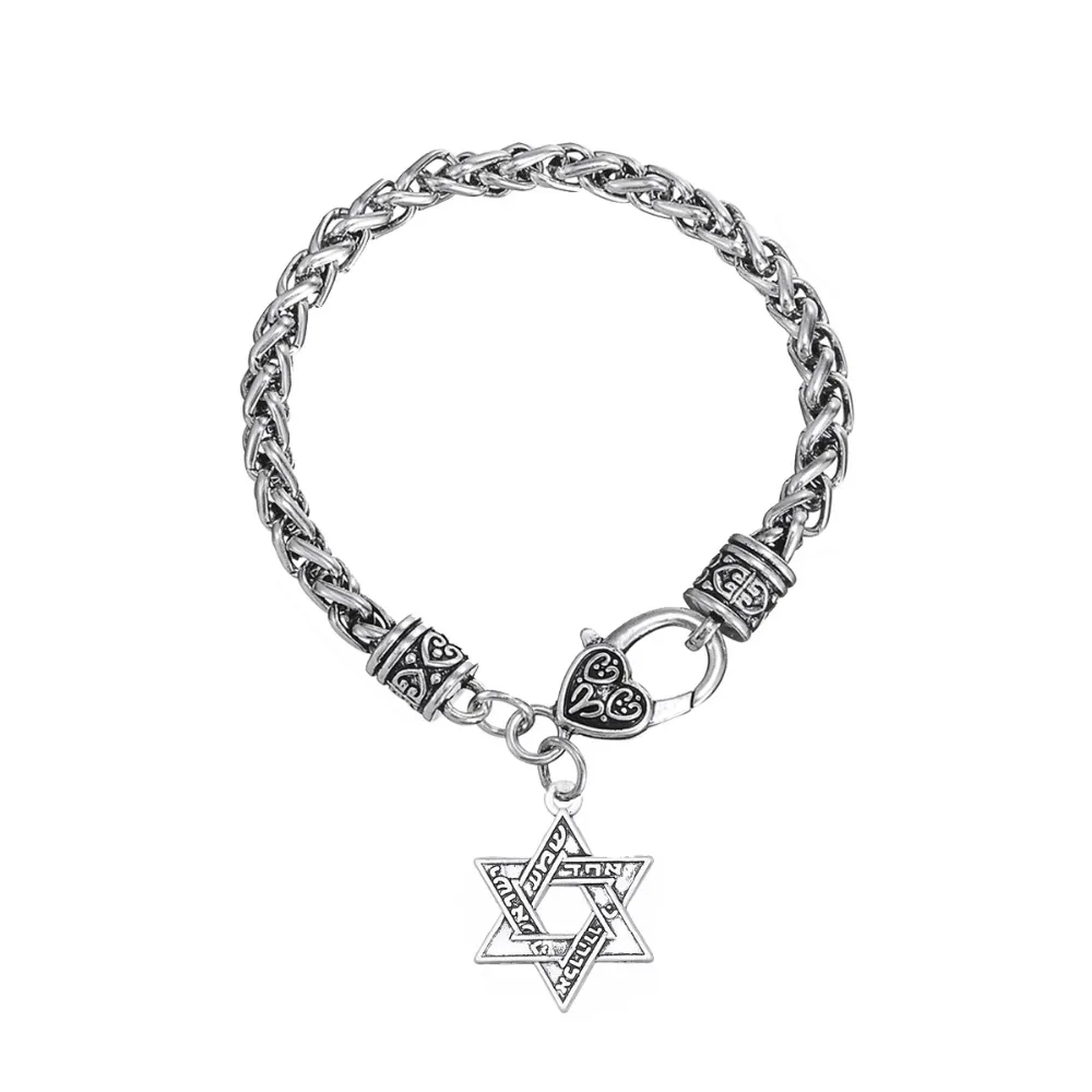 

Dawapara Star Of David With Hebrew Letter Charm Bracelets For Women Jewelry