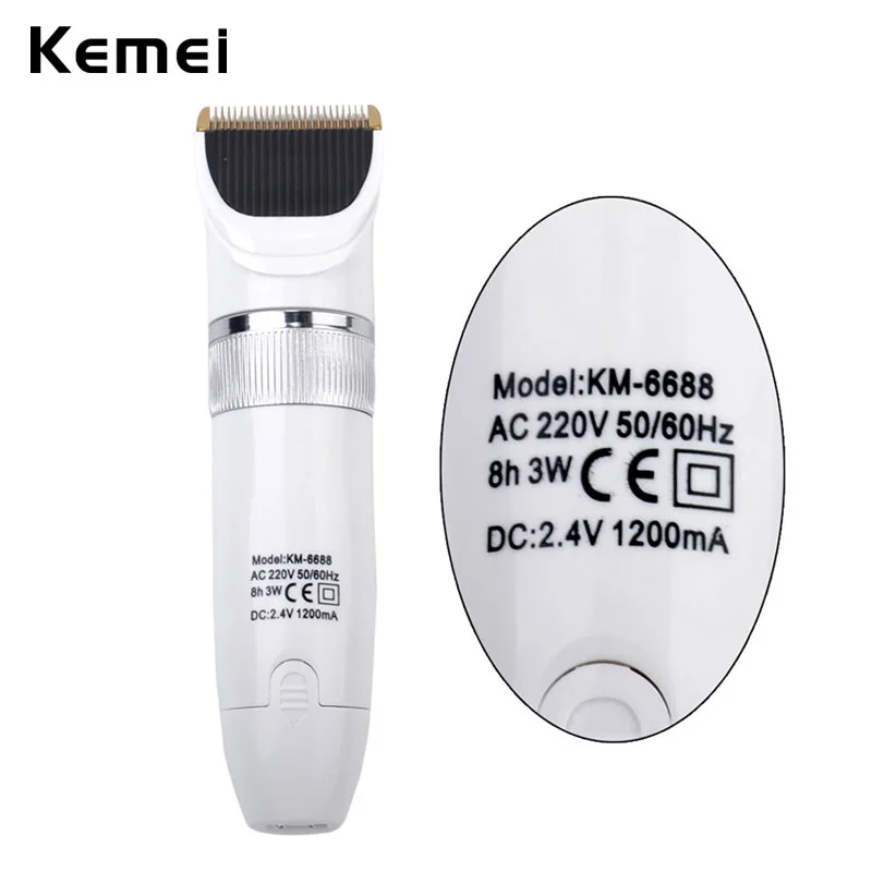 Skup 110 V 220 V to bateria tytanowe ostrze Kemei profesjonalna maszynka do strzyżenia włosów elektryczna maszynka do strzyżenia włosów maszyna do cięcia shearer p49